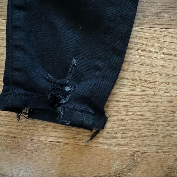 American Eagle black high rise distressed casual jeggings pants size 0 
 b33 - Picture 9 of 10